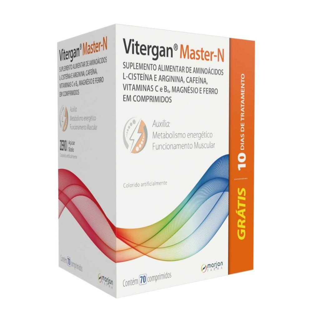 Suplemento Alimentar Vitergan Master-N 70 Unidades - MARJAN