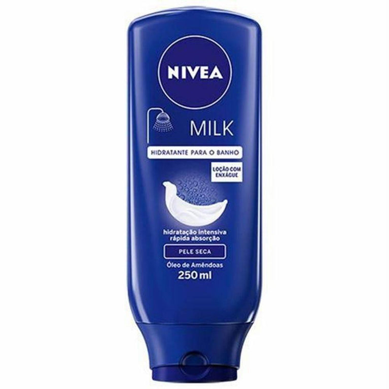 Hidratante Desodorante para Banho Nivea Milk Pele Seca 250mL - Drogaria Poupa Centro