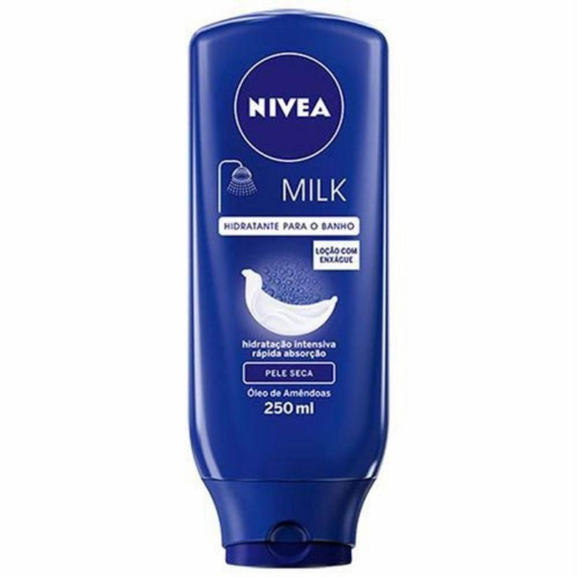 Hidratante Desodorante para Banho Nivea Milk Pele Seca 250mL - Drogaria Poupa Centro