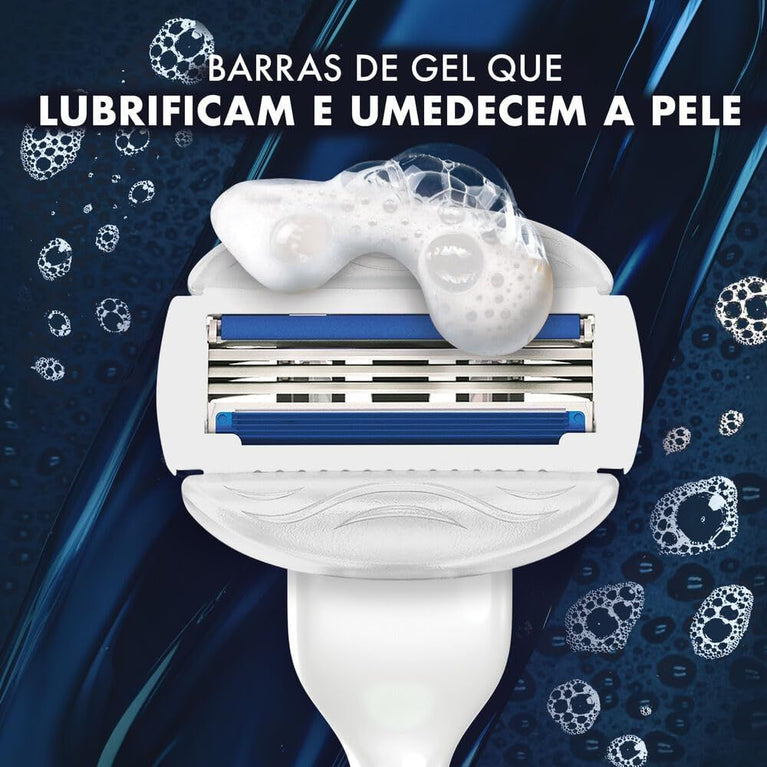 Gillette Mach3 Corpo Aparelho de Depilação Corporal com Barras Umectantes 1 Ud