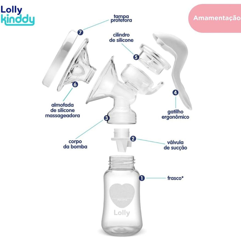 Extrator Manual Leite Materno Lolly