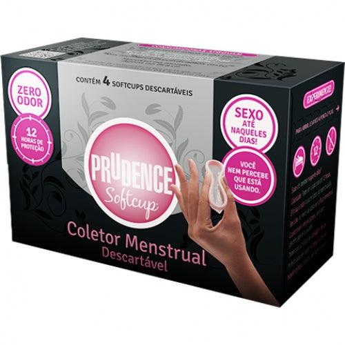 Coletor Menstrual Descartavel Prudence Softcup 4 unidades - Drogaria Poupa Centro