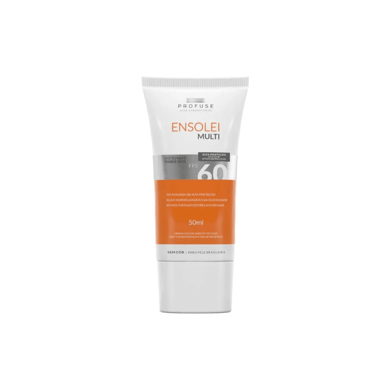 Ensolei Multi FPS 60 Sem Cor 50 ml Profuse VALIDADE 09/26