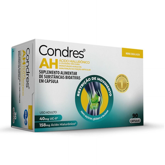 Condres AH 90 Cápsulas Colágeno Tipo II e Ácido Hialurônico