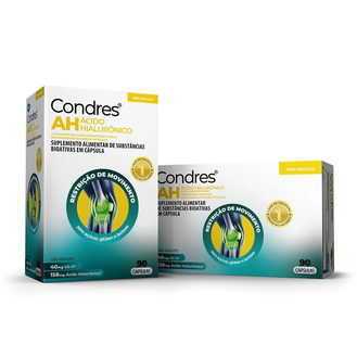 Condres AH 90 Cápsulas Colágeno Tipo II e Ácido Hialurônico