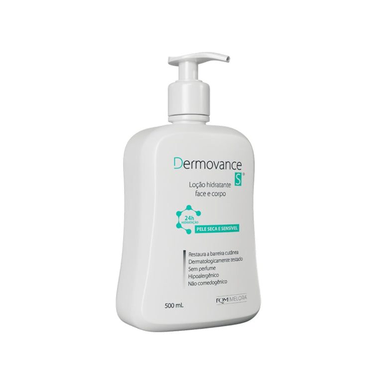 Hidratante Corporal e Facial Dermovance S Pele Seca e Sensível 500ml
