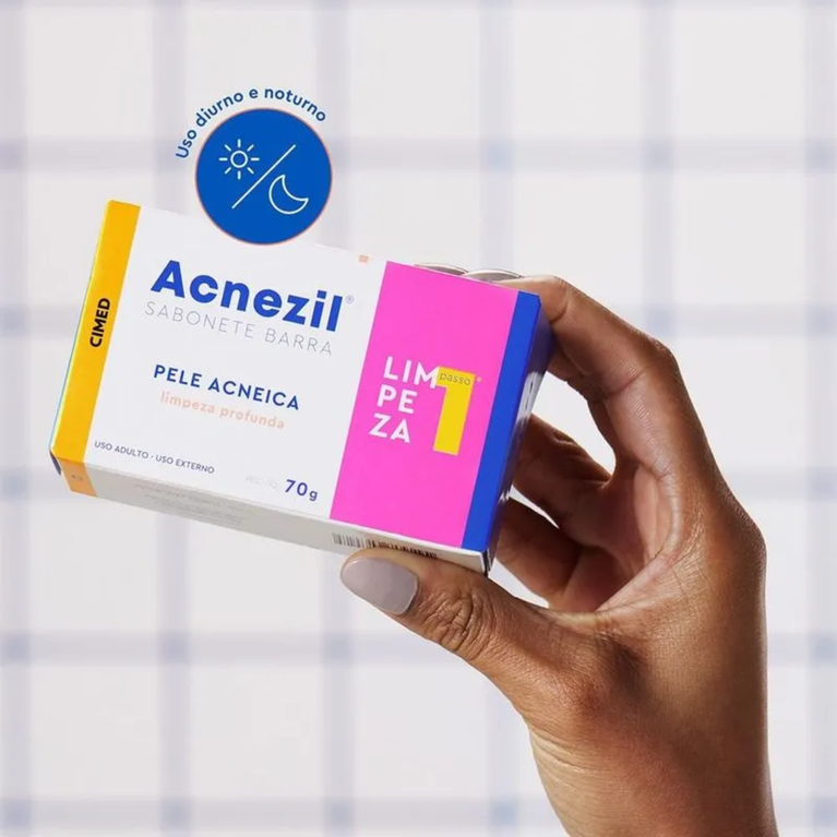 Sabonete Em Barra Acnezil Pele Acneica 70g