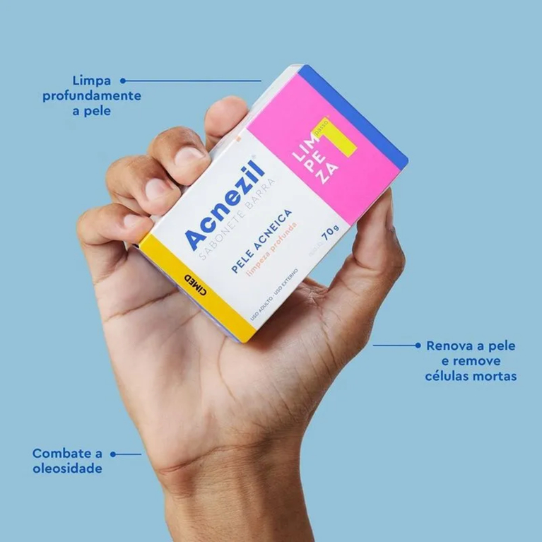 Sabonete Em Barra Acnezil Pele Acneica 70g