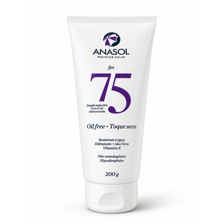 Protetor Solar FPS 75 Toque Seco Anasol 120g