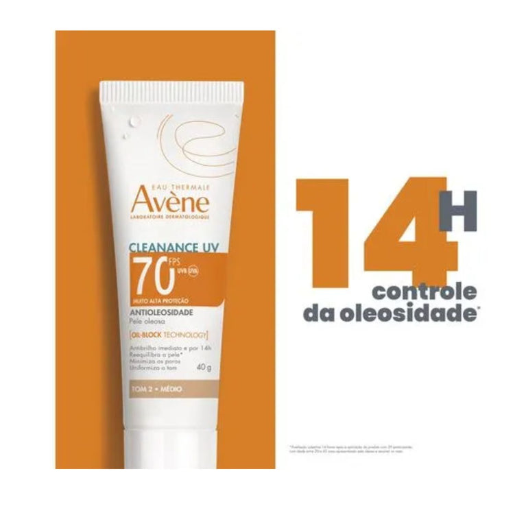 Protetor Solar Facial Avène Cleanance UV FPS 70 Médio 40g