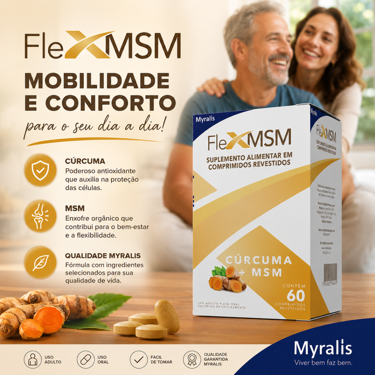 Flex MSM Cúrcuma 60 comprimidos