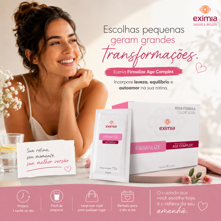Eximia Firmalize Age Complex 30 Sachês Colágeno e Vitamina C