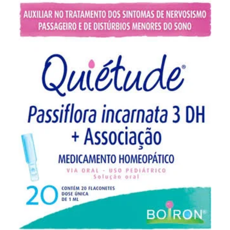 Quiétude 20 Flaconetes- Complexo Homeopático VALIDADE 09/26