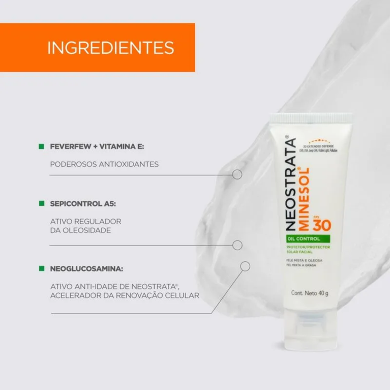 Protetor Solar NeoStrata Minesol Oil Control FPS 30 40g