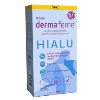 Sabonete Íntimo Dermafeme Ácido Hialurônico 100ml