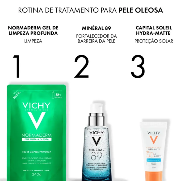 Gel de Limpeza Profunda Vichy Normaderm Refil 240g