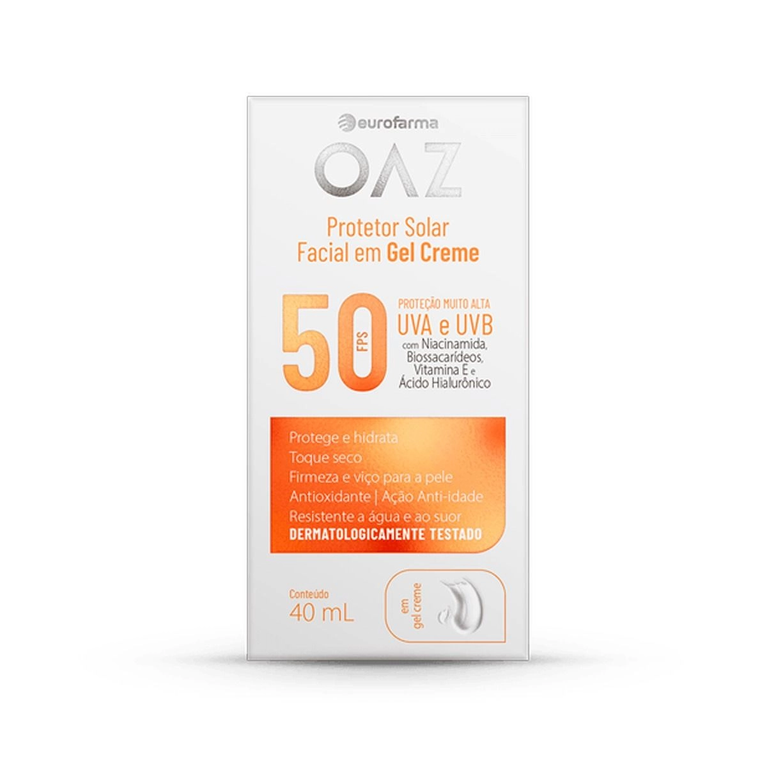 Protetor Solar Facial Oaz FPS 50 Gel Creme 40ml