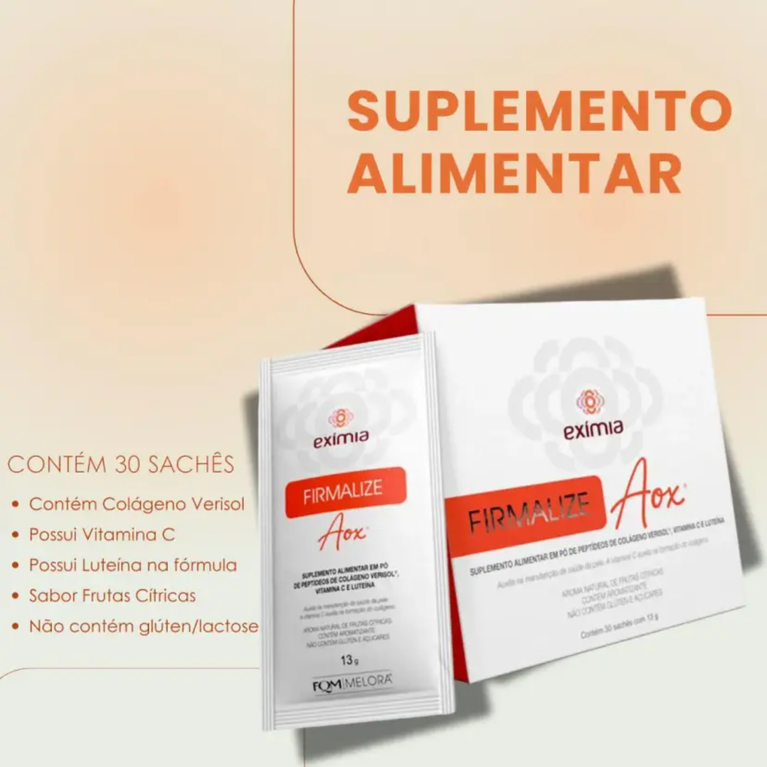 Eximia Firmalize Aox 30 Sachês Fqm Melora Colágeno Verisol