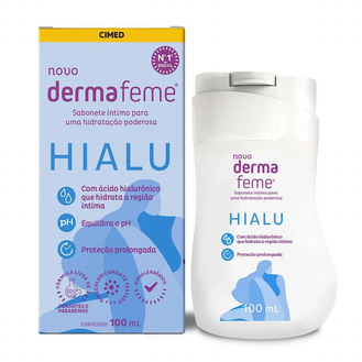 Sabonete Íntimo Dermafeme Ácido Hialurônico 100ml