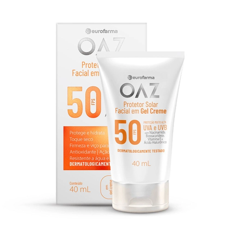 Protetor Solar Facial Oaz FPS 50 Gel Creme 40ml