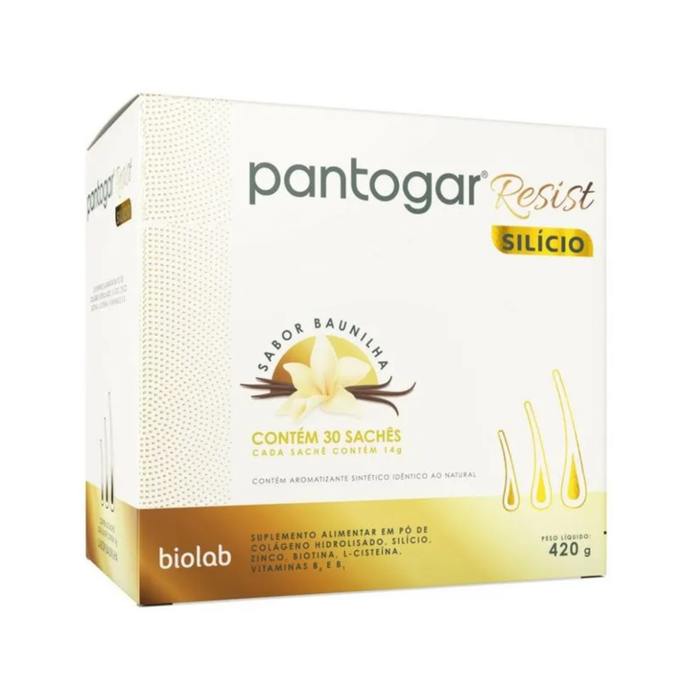 Pantogar Resist Baunilha Suplemento em Pó 30 Sachês