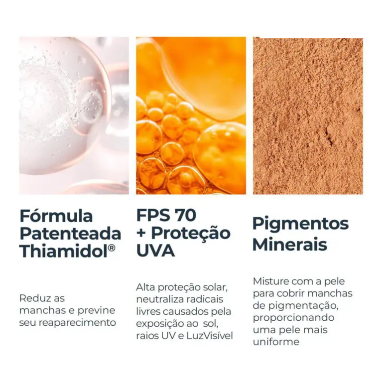 Protetor Solar Eucerin Pigment Control Tinted FPS 70 Médio 50g