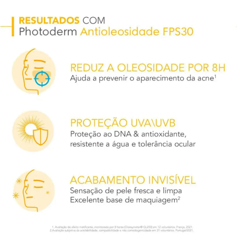 Bioderma Photoderm Antioleosidade Neutro Protetor Solar Facial Fps30 40g