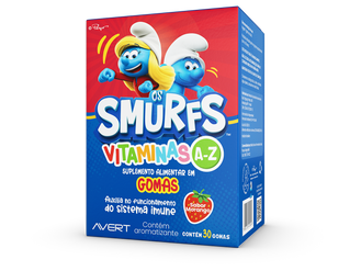 Suplemento Vitamínico Infantil Os Smurfs A-Z 30 Gomas