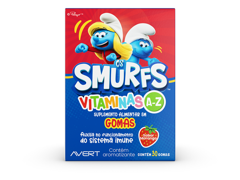 Suplemento Vitamínico Infantil Os Smurfs A-Z 30 Gomas