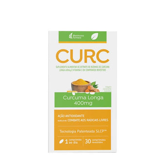 Formulado com Extrato de Rizomas de Cúrcuma Longa e Vitamina C