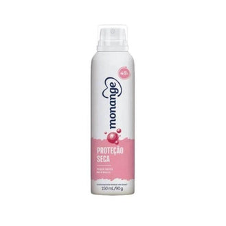 Desodorante Feminino Monange protecao seca, aerossol comprido, 150mL - Drogaria Poupa Centro