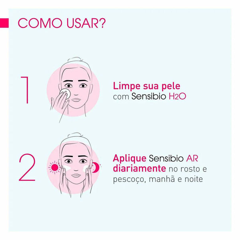 Creme Hidratante Facial Bioderma Sensibio AR Ultracalmante Pele Sensível com 40ml