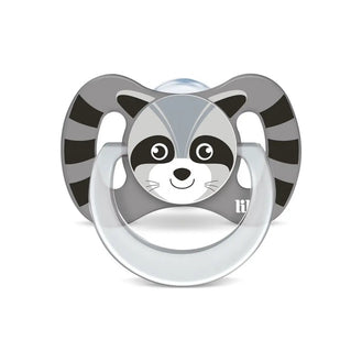 Chupeta Lillo Divertida Animais Silicone Guaxinim 6m+