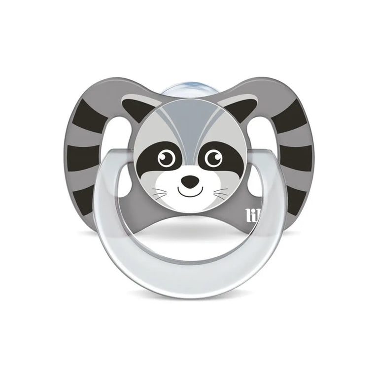Chupeta Lillo Divertida Animais Silicone Guaxinim 6m+