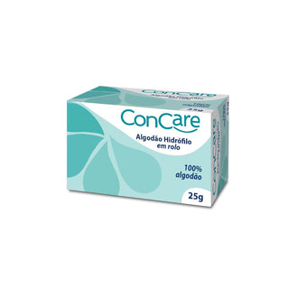 Algodão Hidrófilo Concare 25g 100% Puro e Absorvente