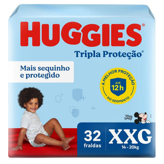 Huggies Fralda Tripla Proteção XXG 32 Un
