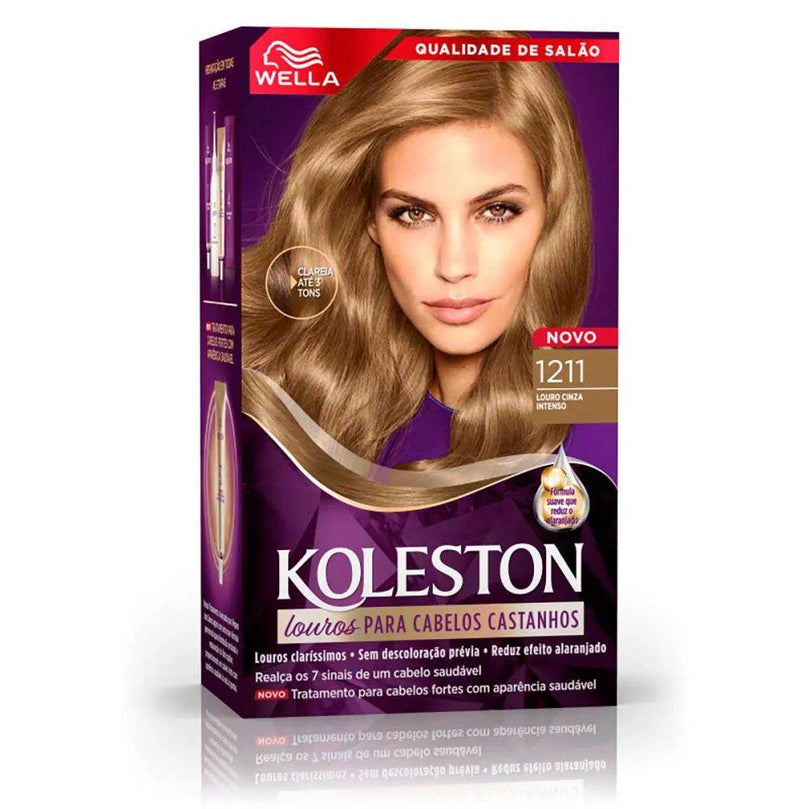 Tinta Koleston Nº1211 Louro Cinza Intenso - Wella - Drogaria Poupa Centro