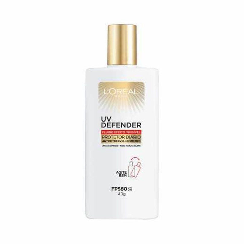 Protetor Solar Facial L'Oréal Fluido UV Defender FPS60 - 40g - Drogaria Poupa Centro