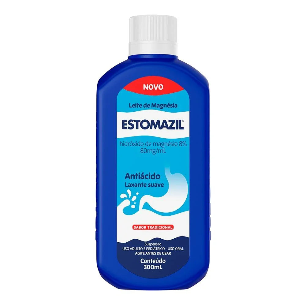 Estomazil Leite Magnésia 80Mg Suspensão 300ml - Drogaria Poupa Centro