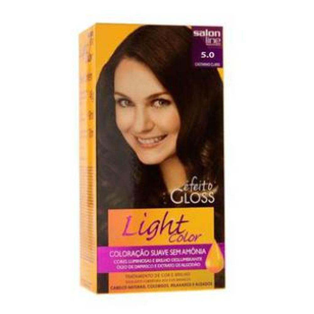 Tinta Salon Line Light Color Nº5.0 Castanho Claro - 45G - Drogaria Poupa Centro