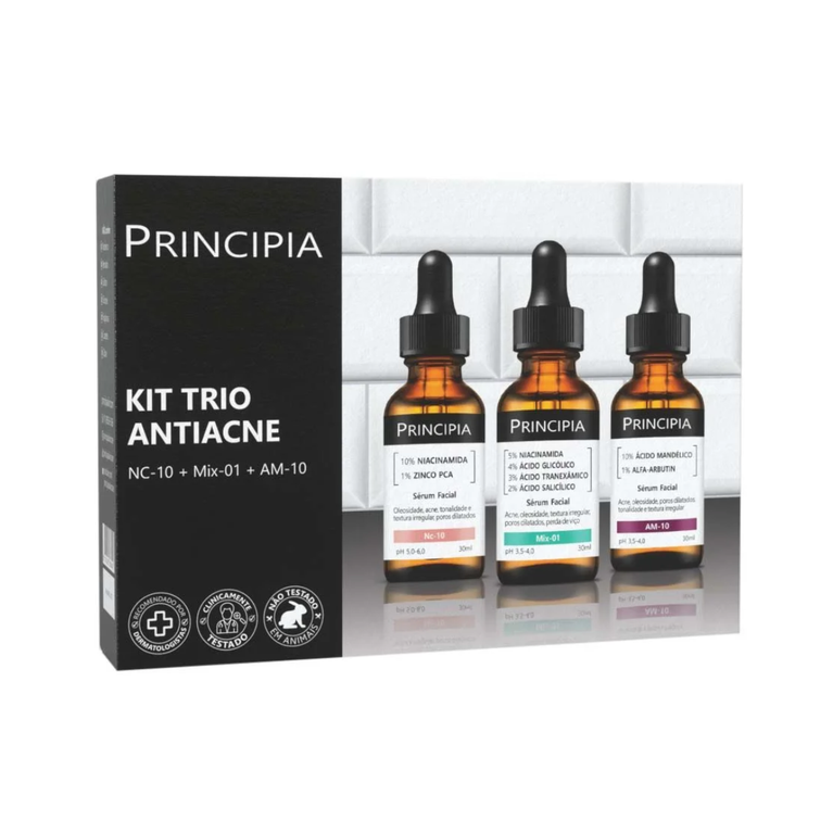 Kit Trio Antiacne NC-10 + MIX-01 + AM-10 Principia