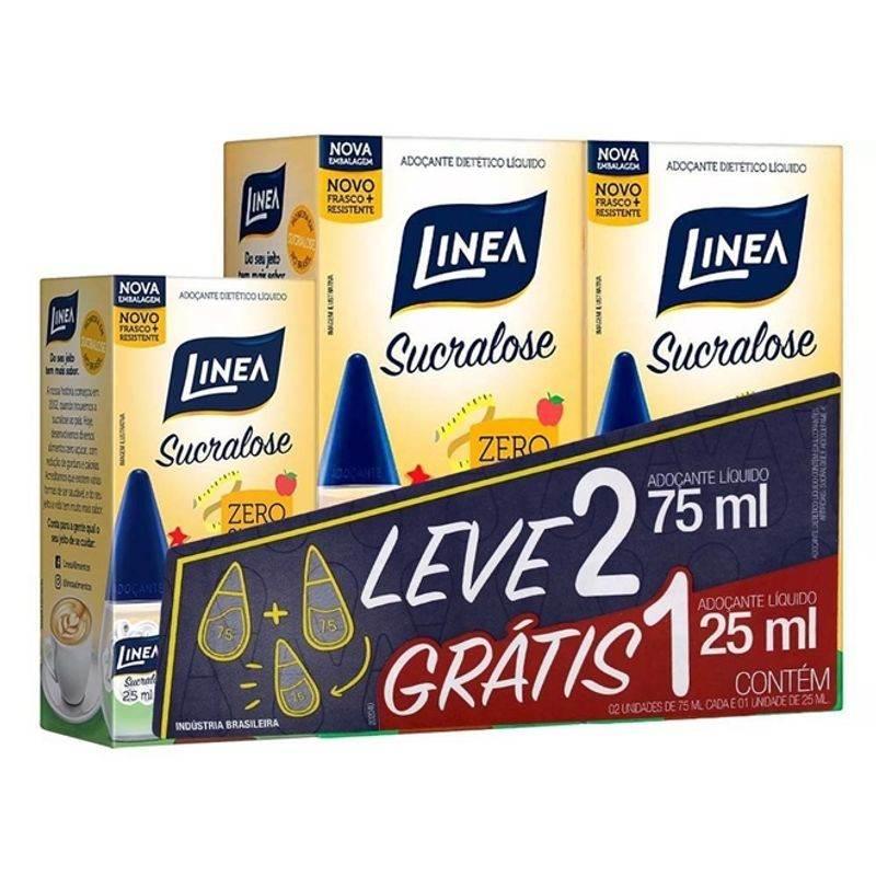 Adoçante Linea Liquido 75Ml+Gts 1 25Ml - Drogaria Poupa Centro