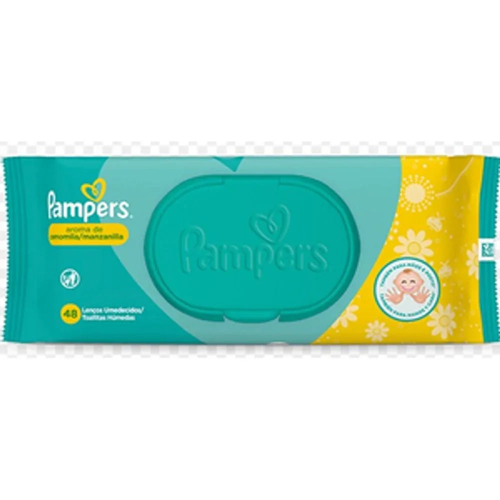 Lenço Umedecido Pampers Camomila 48 Unidades - P&G