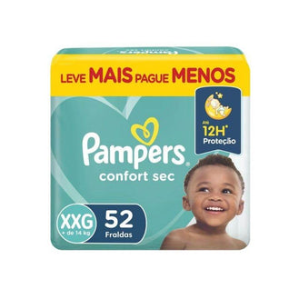 Fralda Pampers Conf. C/52 Xxg - Drogaria Poupa Centro