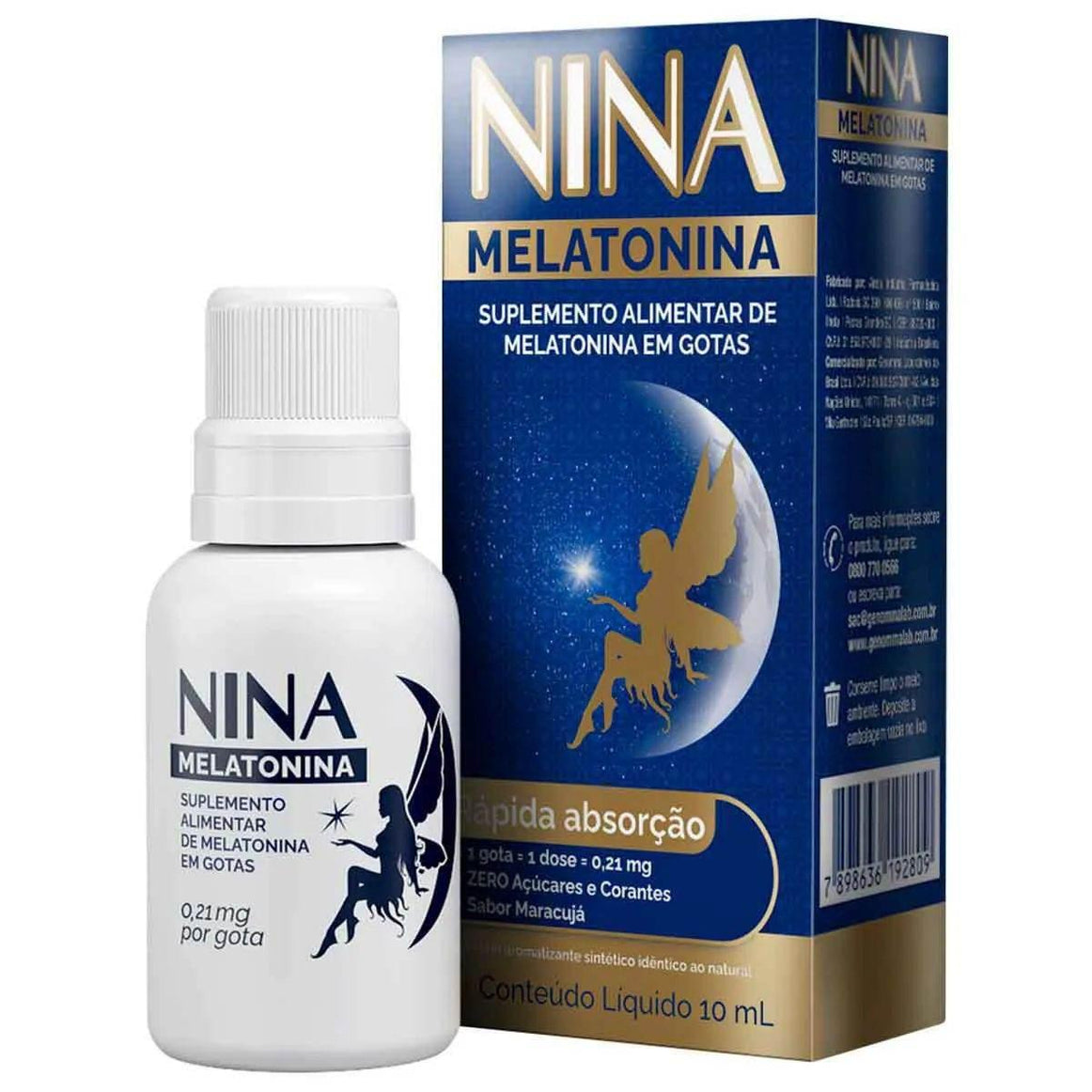 Suplemento Alimentar Nina Melatonina com 10ml - Drogaria Poupa Centro