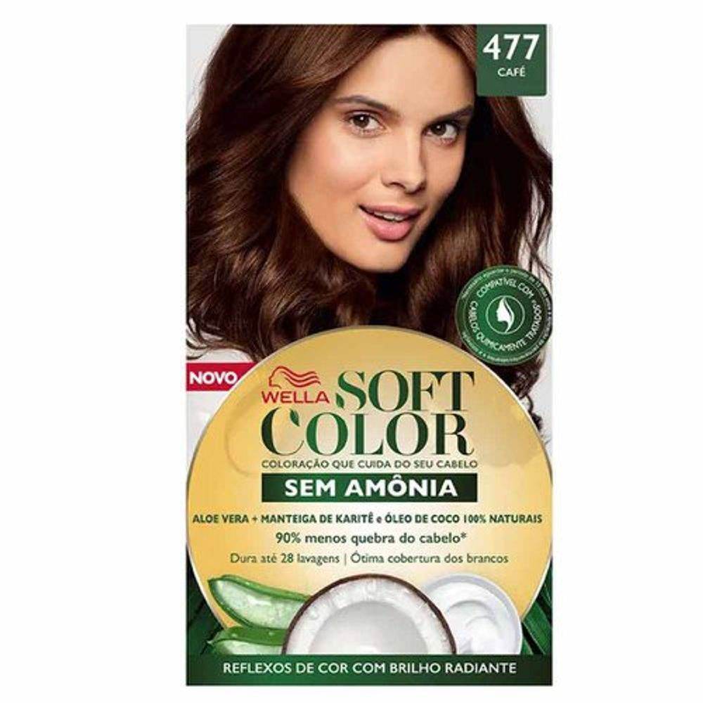 Tintura Sem Amônia Wella Soft Color Nº477 Cafe - Drogaria Poupa Centro