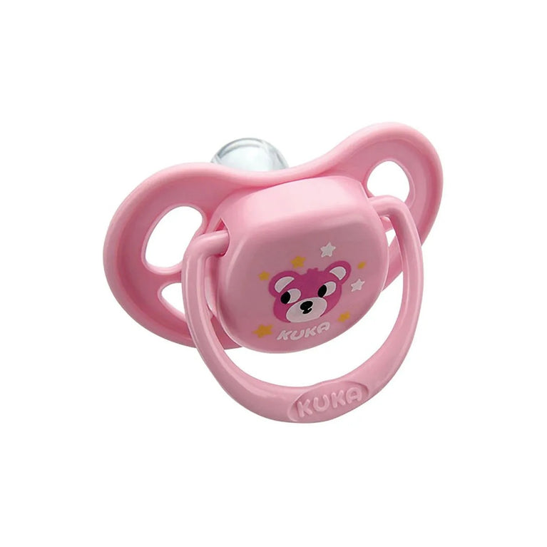 Chupeta Smart Kuka Tamanho 1 Bico Redondo Rosa