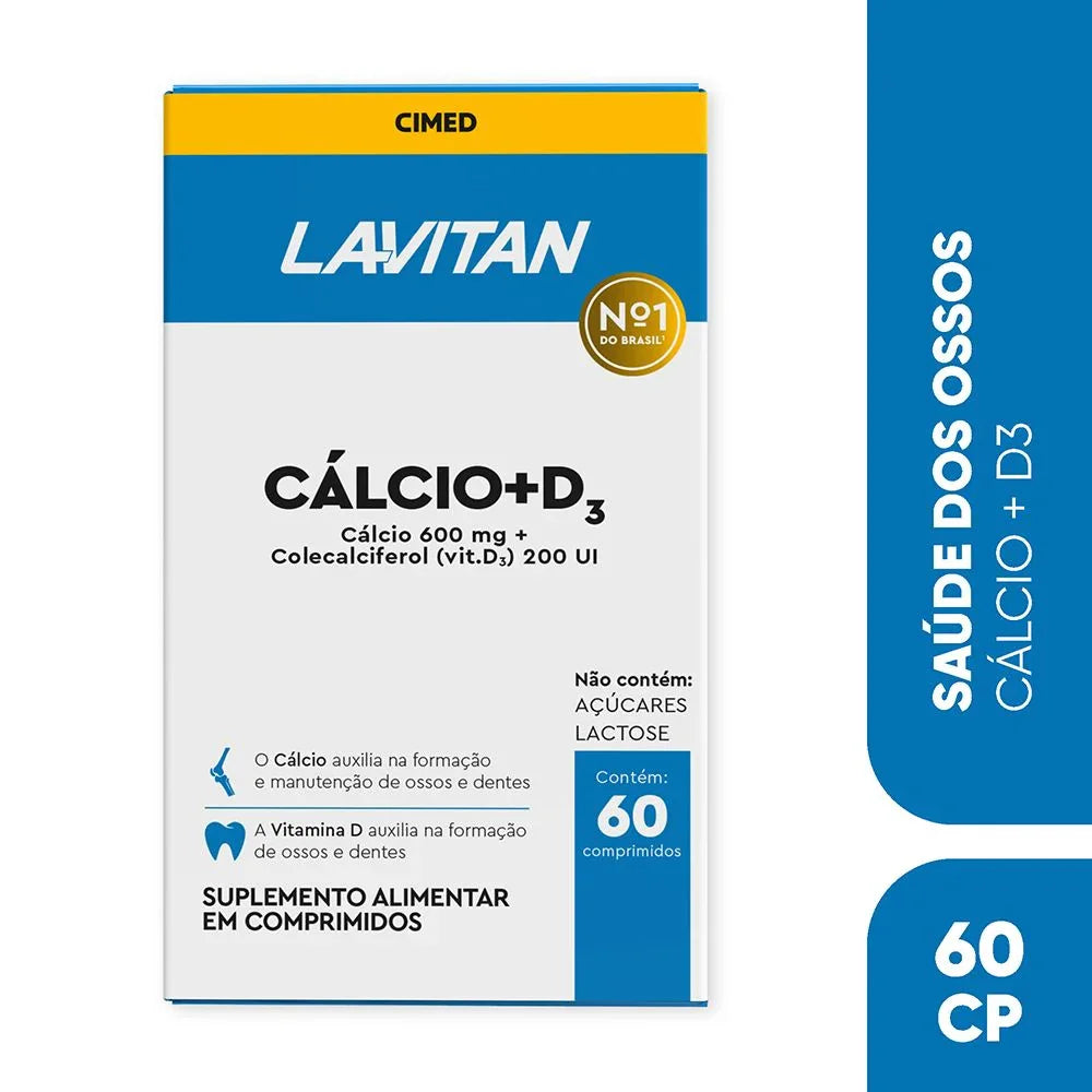 Lavitan Cálcio + Vitamina D 1000Ui 60