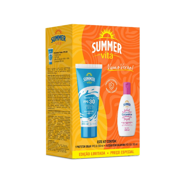 Kit Summer Protetor Solar Fps30+Calamina