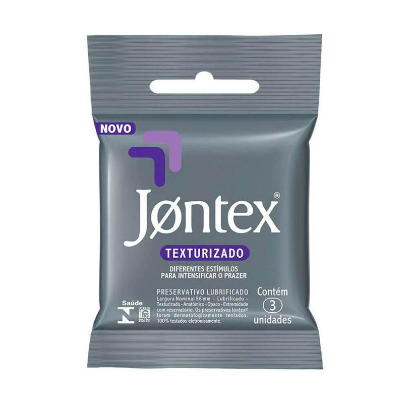 Preservativo Jontex Sensation Texturizado Com 3 Unidades - Drogaria Poupa Centro